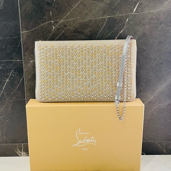 Christian Louboutin Loubiposh Glitter Clutch - Picture 6 of 9